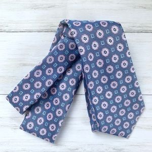Saddlebred Blue and Pink Patterned Tie